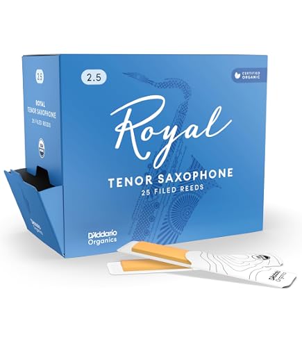 Amazon.com: D'Addario Royal Tenor Saxophone Reeds Strength 2.5, 10